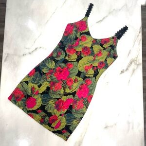 Betsey Johnson Dramatic Floral Mini Dress